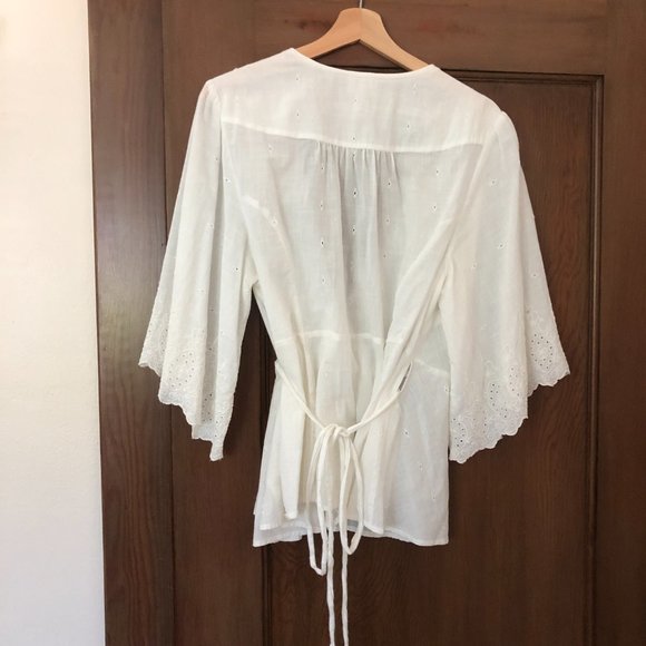 Anthropologie Meadow Rue Loire Wrap Blouse size XL - Picture 5 of 5